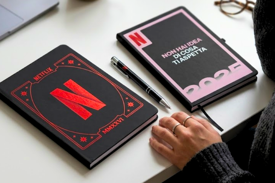 Netflix themed merchandising products, realized by Vipitalia