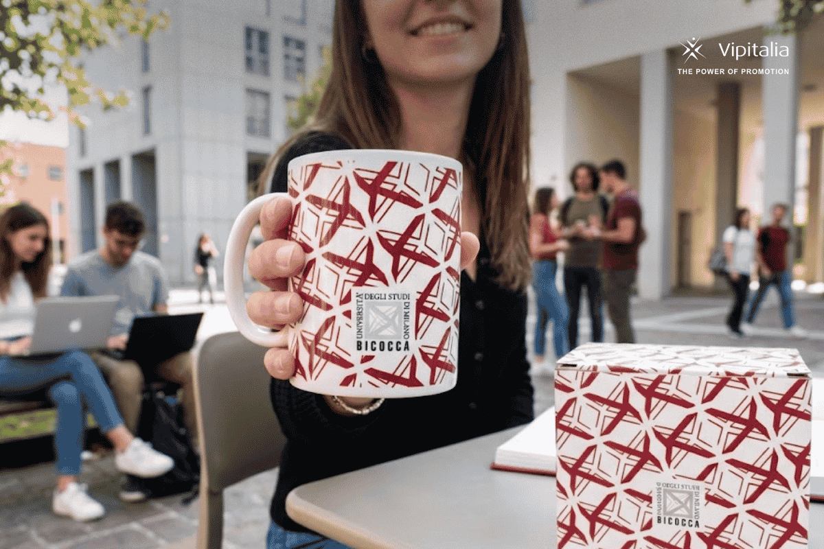 coffee cup of milano bicocca, made by Vipitalia Milano